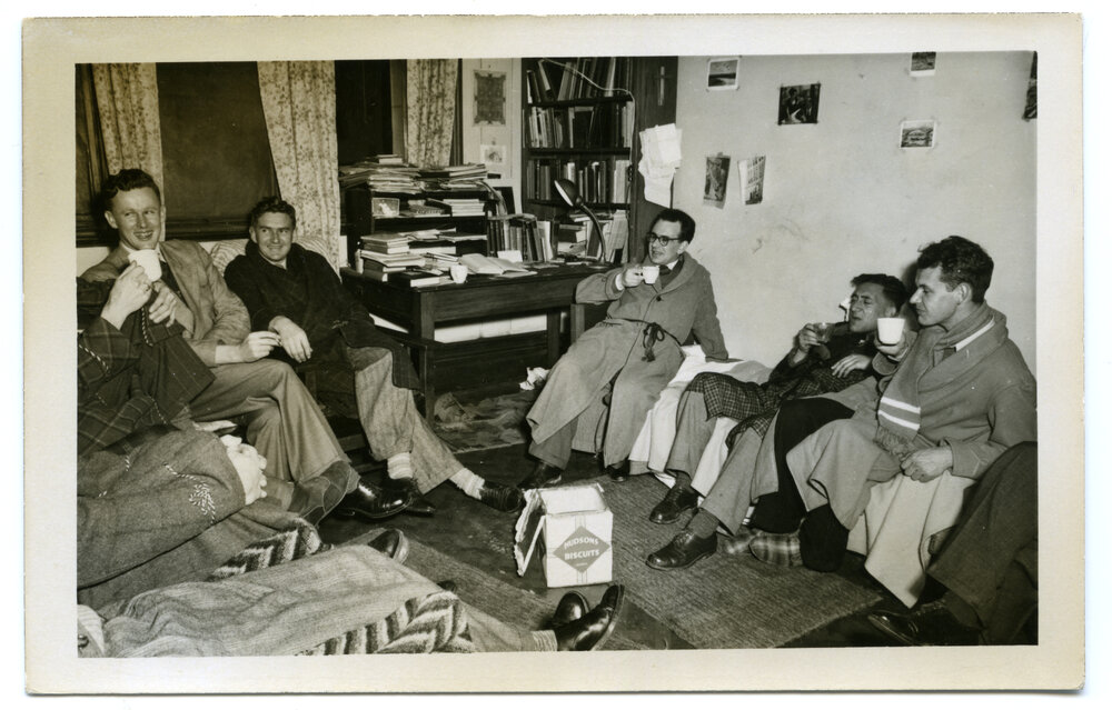 Evening cuppa in a student bedroom