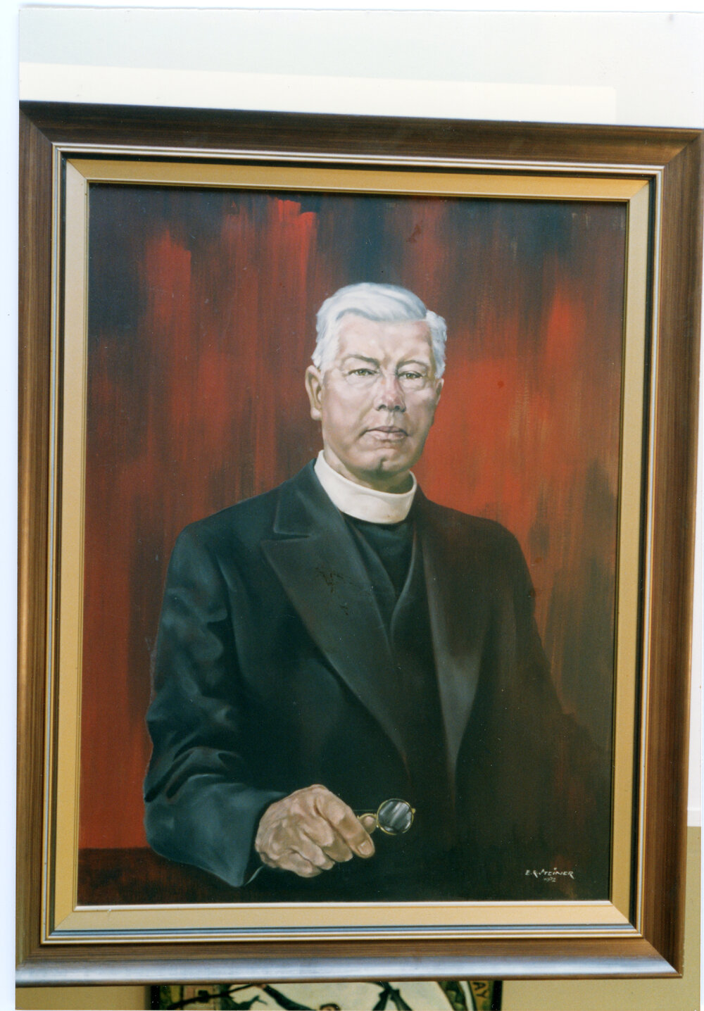 Oil Painting of Rev. E. N. Merrington