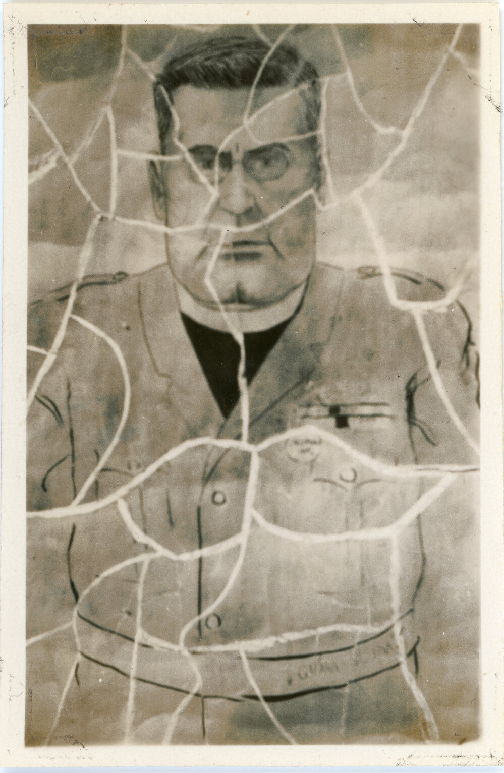Ripped up drawing of the Governor General, 1934