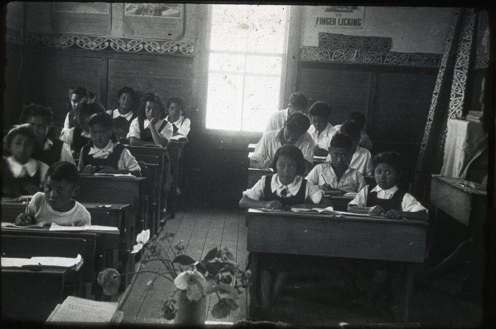 Māori Tamariki At School (inside)