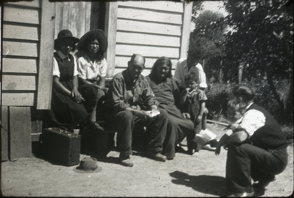 Māori Whānau Visiting with Mission Worker