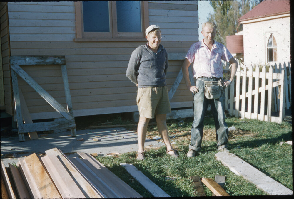Jack Durrer and Henk Boekestyn, Māori Synod carpenters