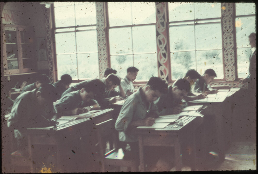 Classroom at Te Whaiti Maori Boys' Farm School