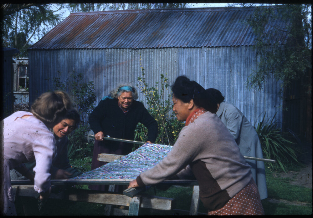 Quilt Making at Nūhaka, New Zealand