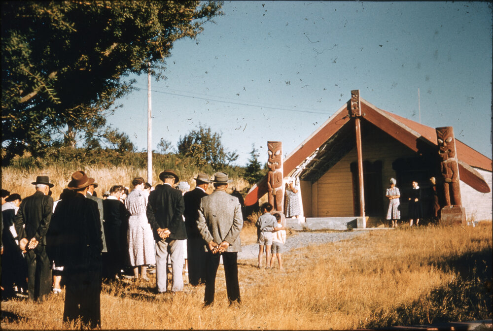 Gathering at the Waitahanui Marae
