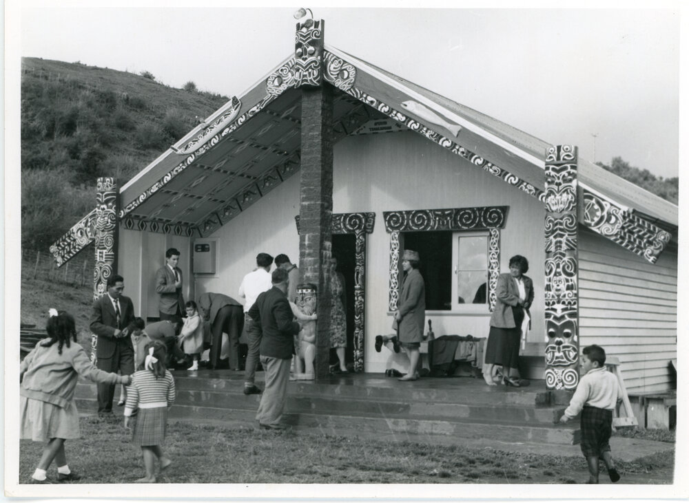 Gathering at the Piripari Wharenui