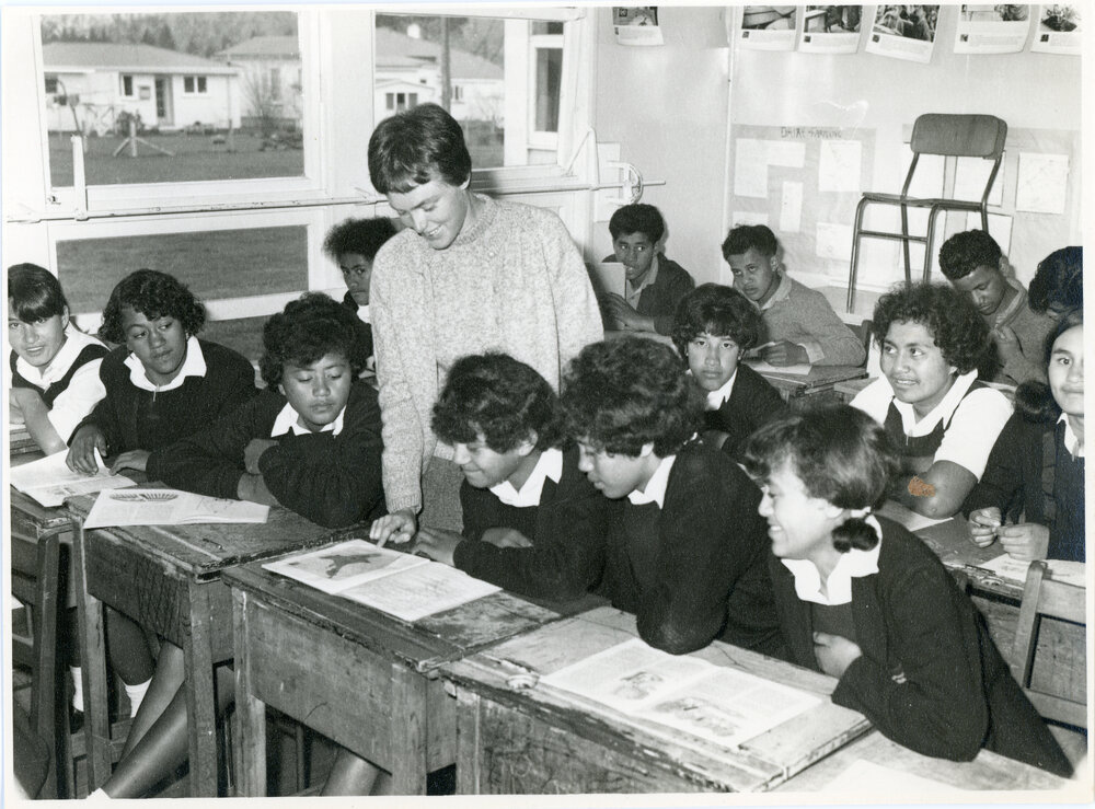 Class in Progress at a Māori School