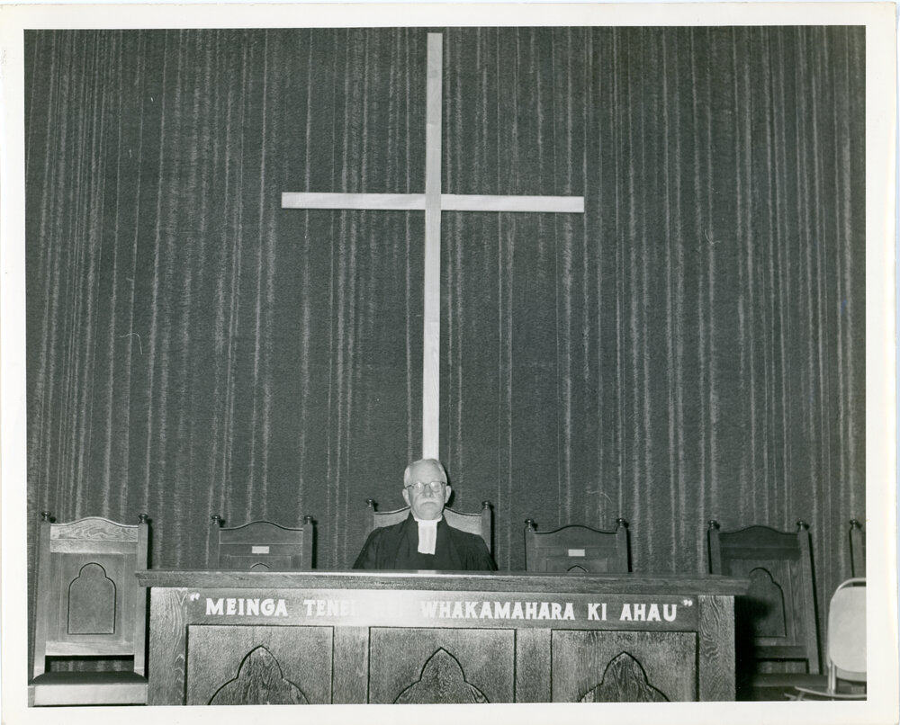 The Very Rev. J. G. Laughton At A Communion Table