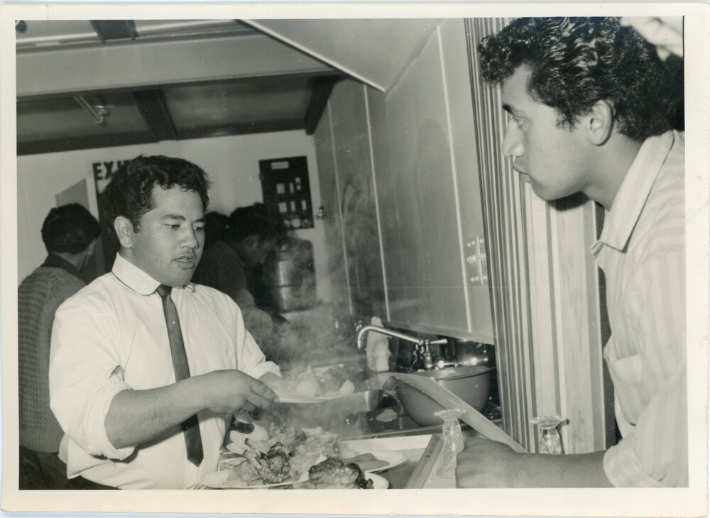 Unknown Māori Young Men In The Kitchen