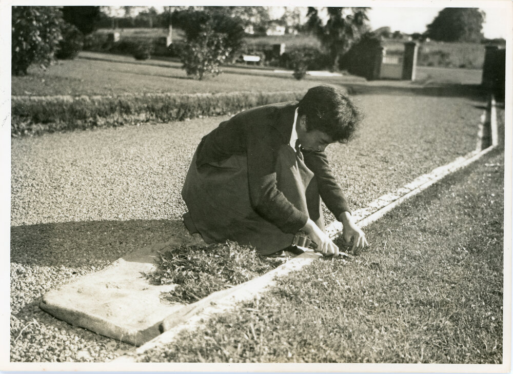 Spring Cleaning - Weeding the Walk