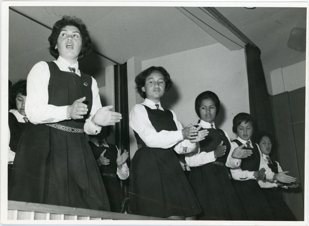 Turakina Māori Girls College Students Performing a Haka