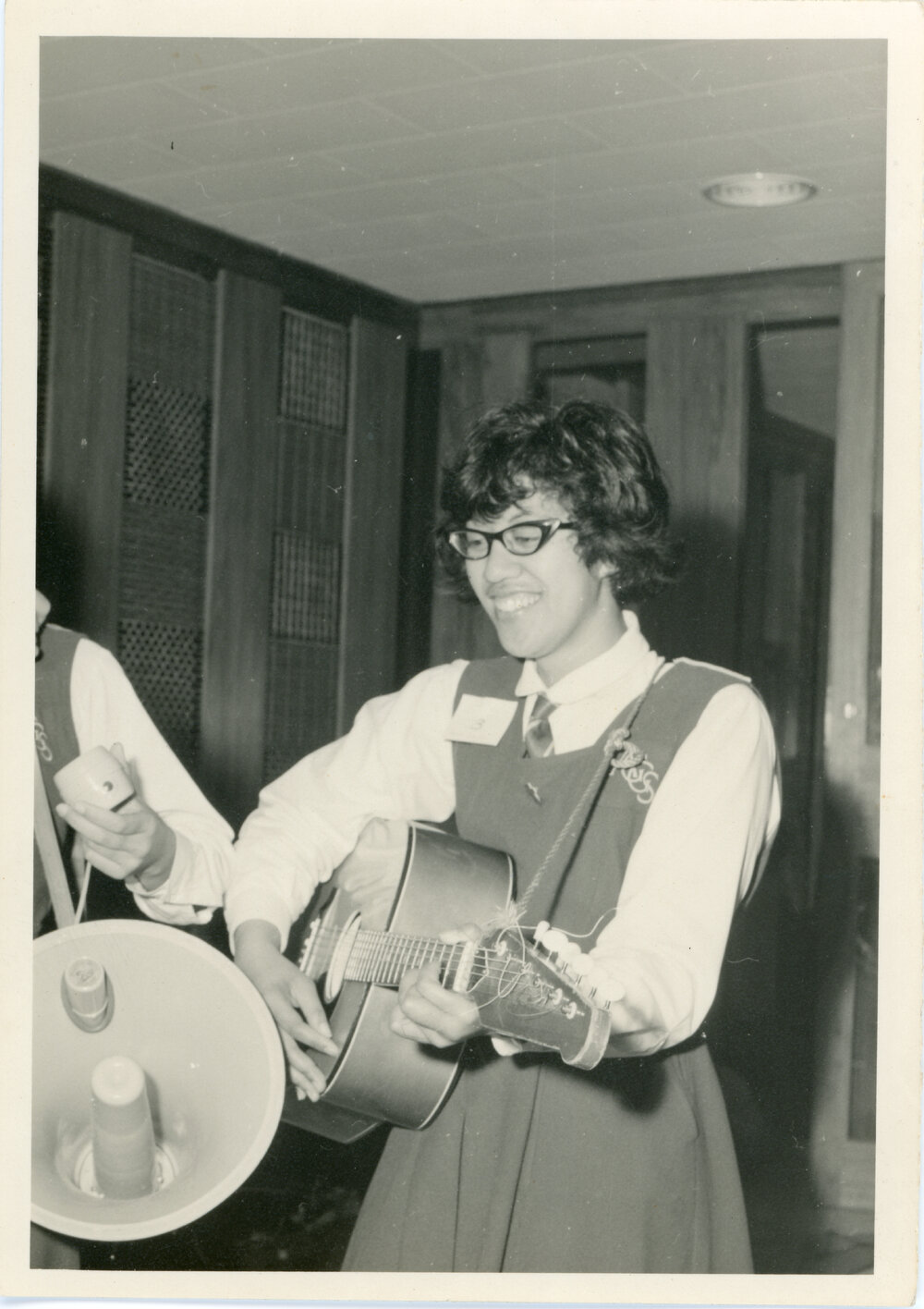 Unknown Turakina Māori Girls College Student And Her Guitar