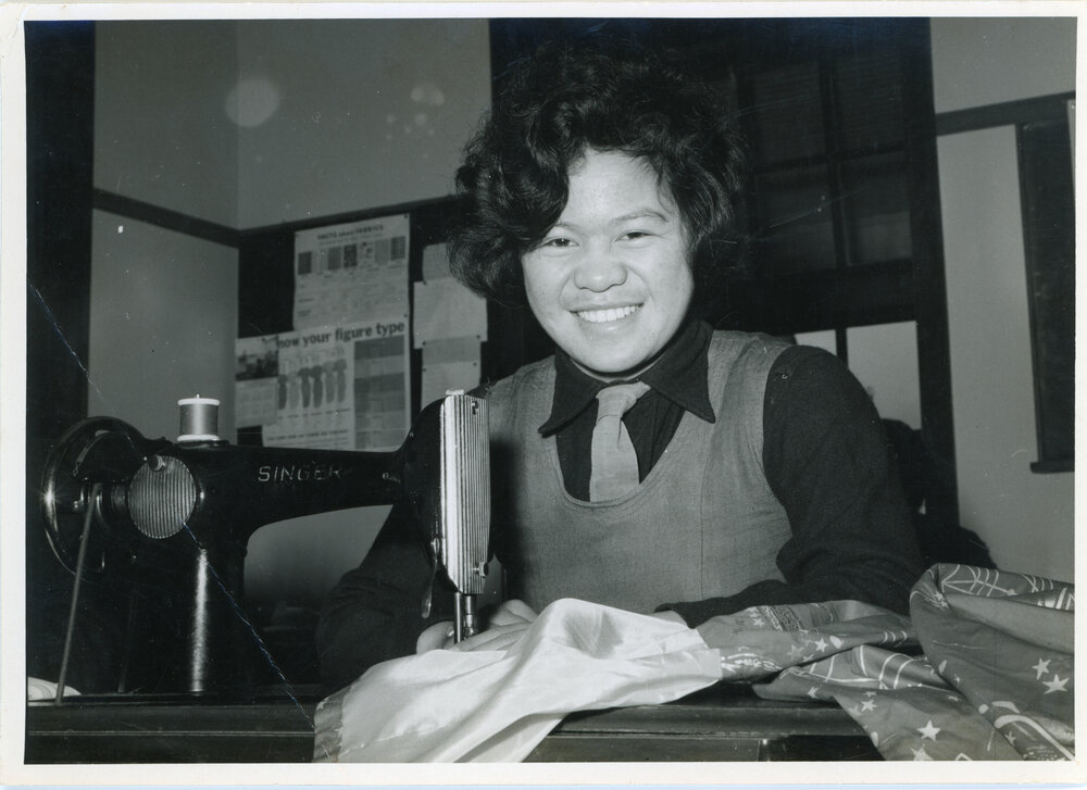 Turakina Māori Girls College Student Sewing