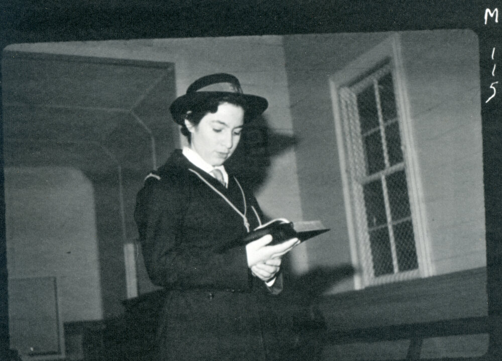 Unknown Girls' Brigade Member With Book
