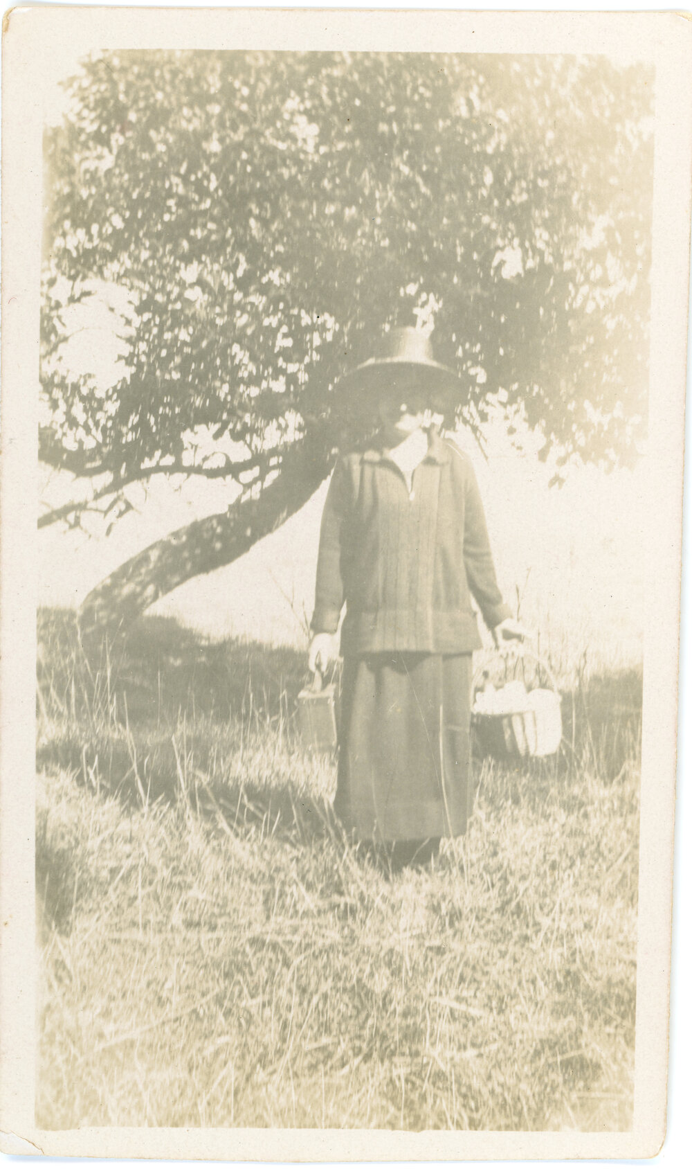 Unknown Woman With Basket
