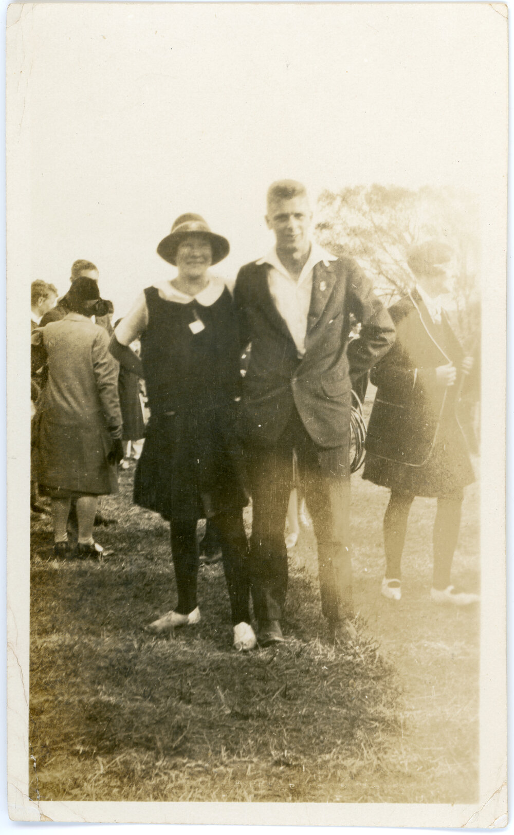 Unknown Couple At Outside Event