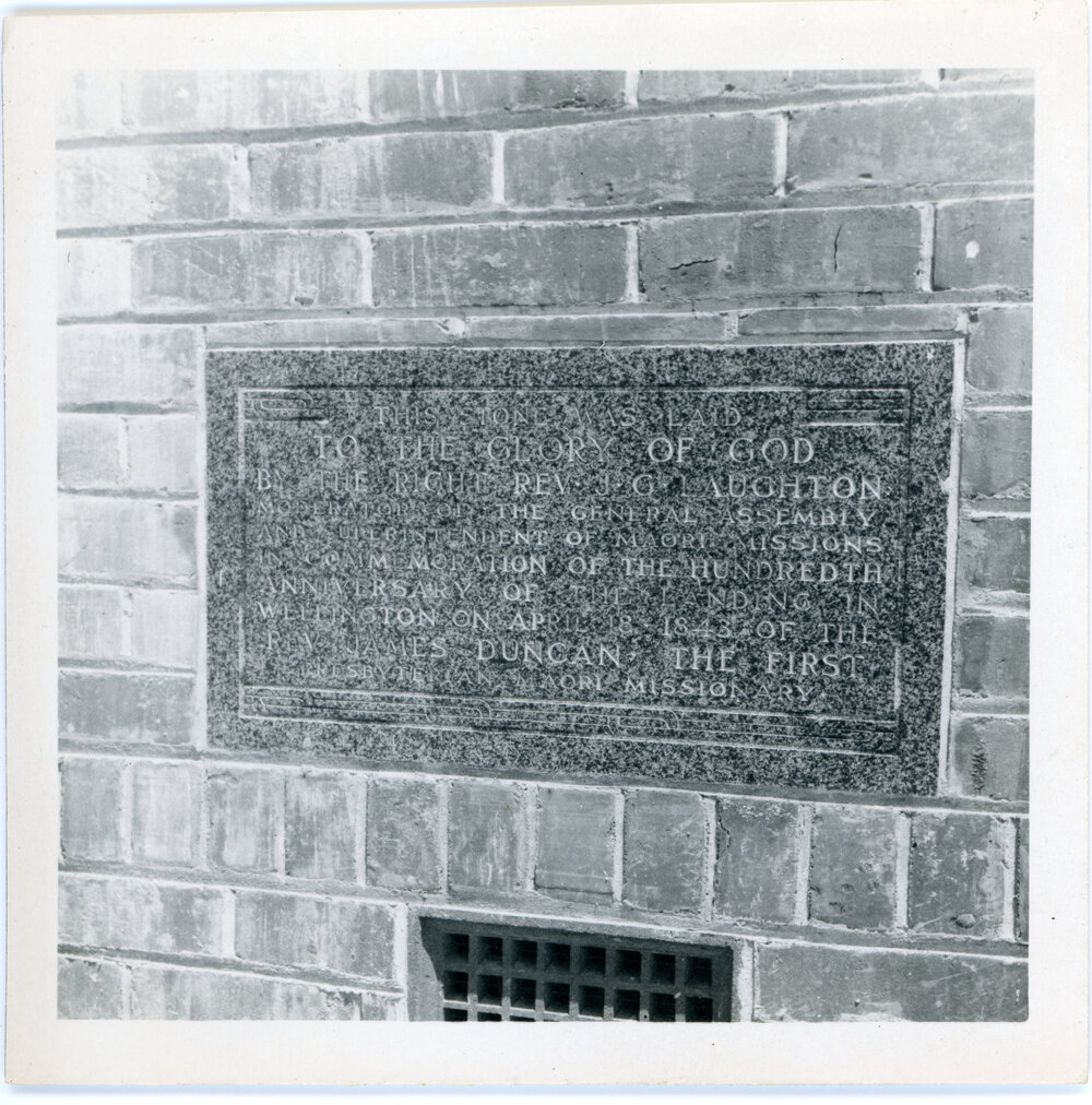 100th Anniversary Stone Laid By Rev. Laughton