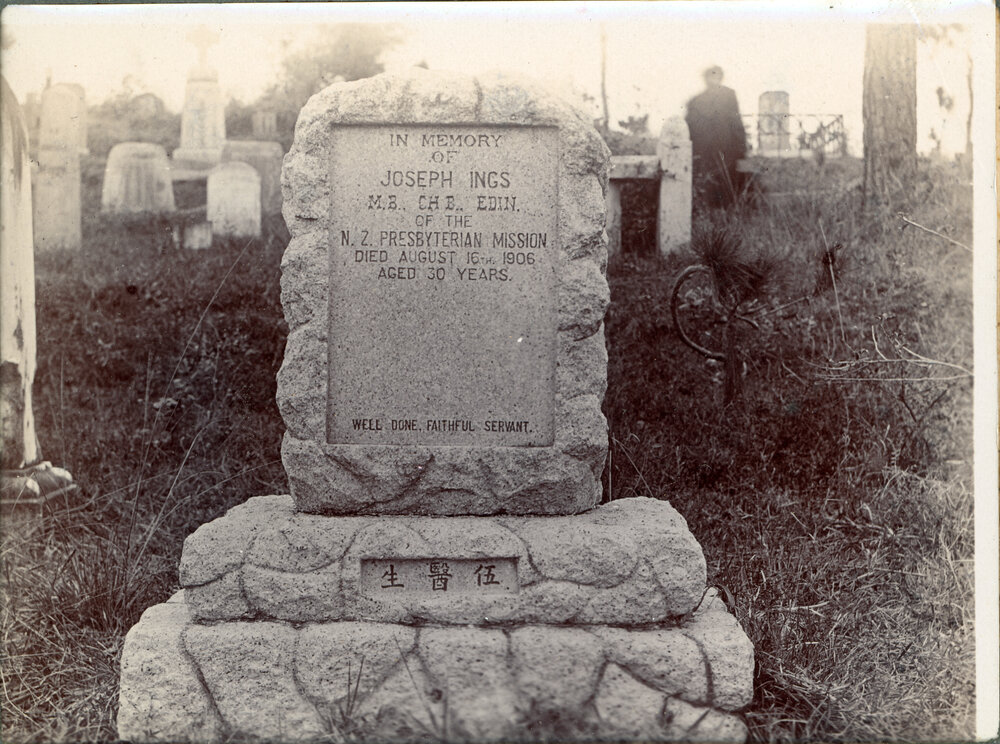 Headstone of Dr. J. Ings
