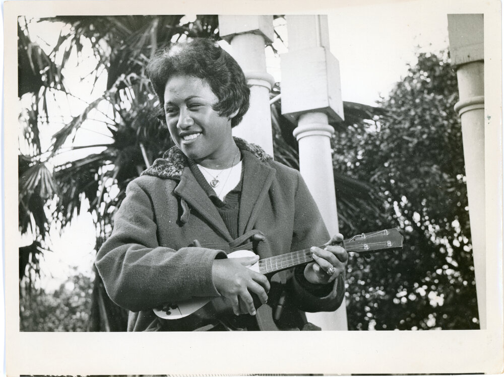 Turakina Māori Girls College Student Playing Ukulele