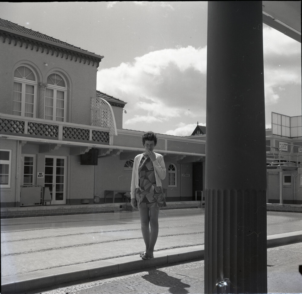 Unknown Woman At Swimming Pool