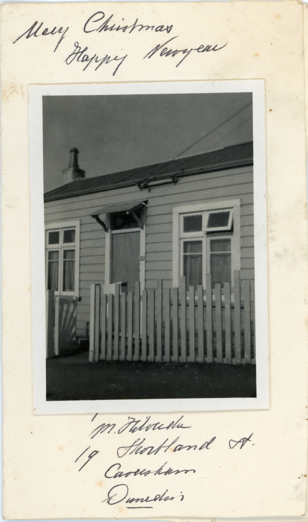 Christmas Card From 19 Shortland Street, Dunedin