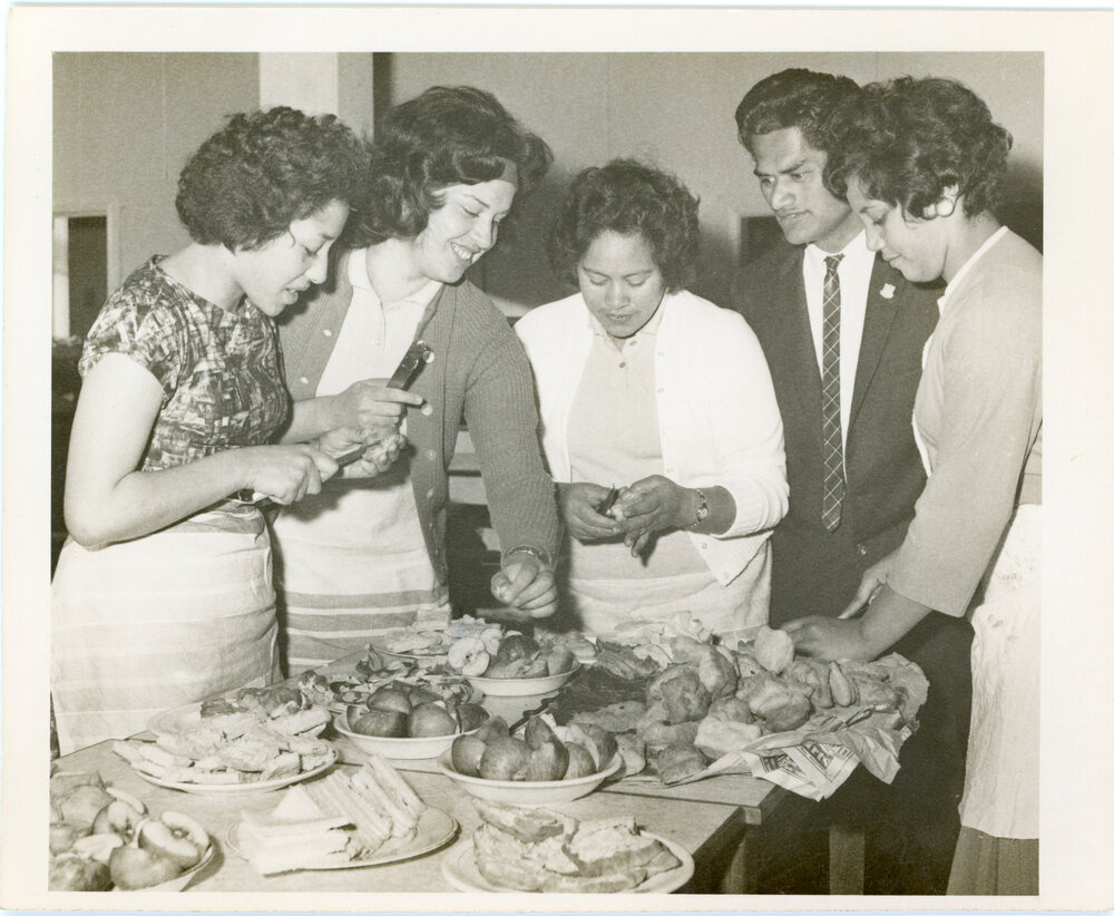 Friends Working On Dinner