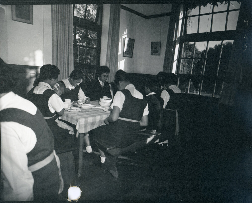 Mealtime at Turakina Maori Girls School