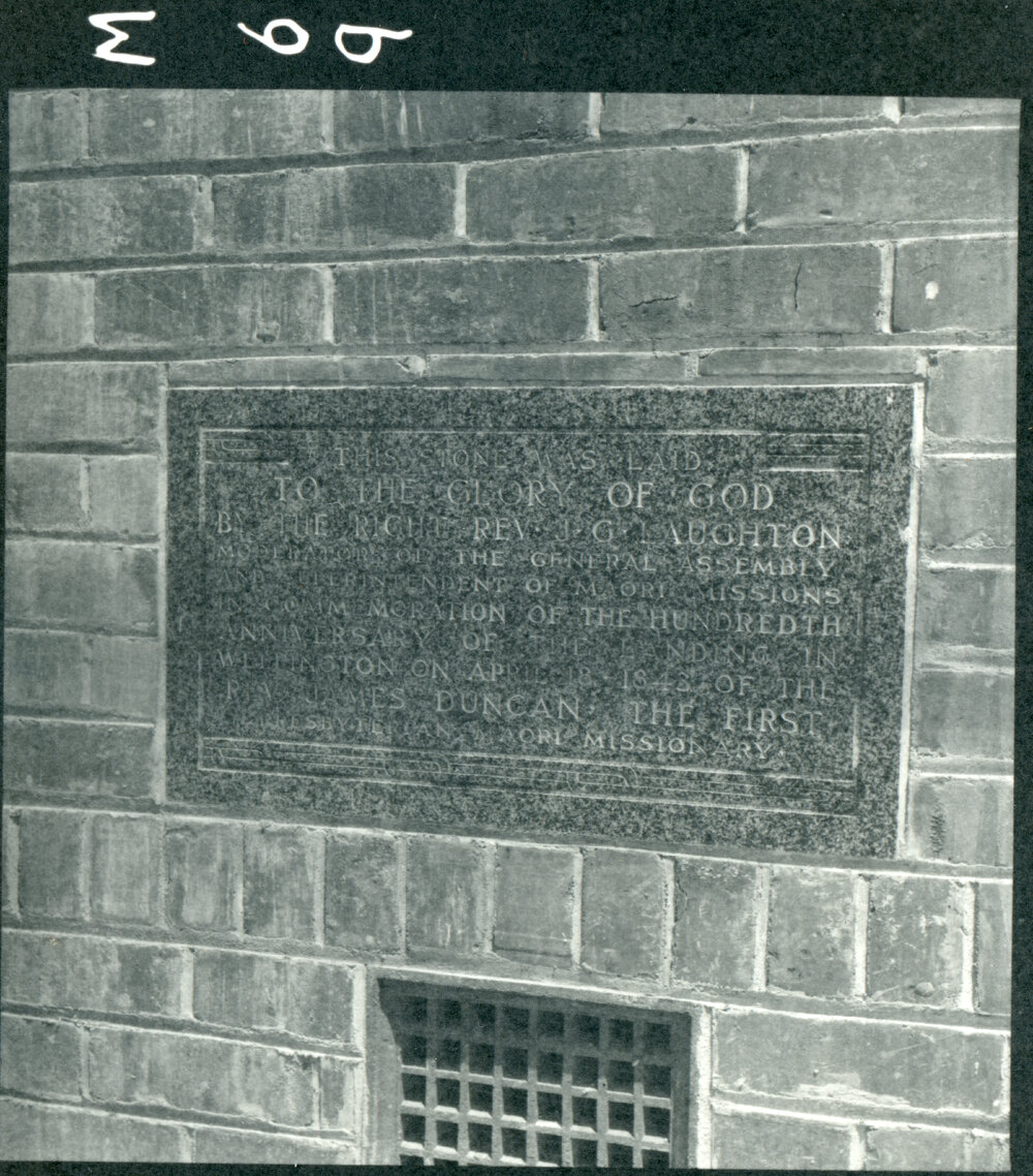 Turakina Chapel Foundation Stone