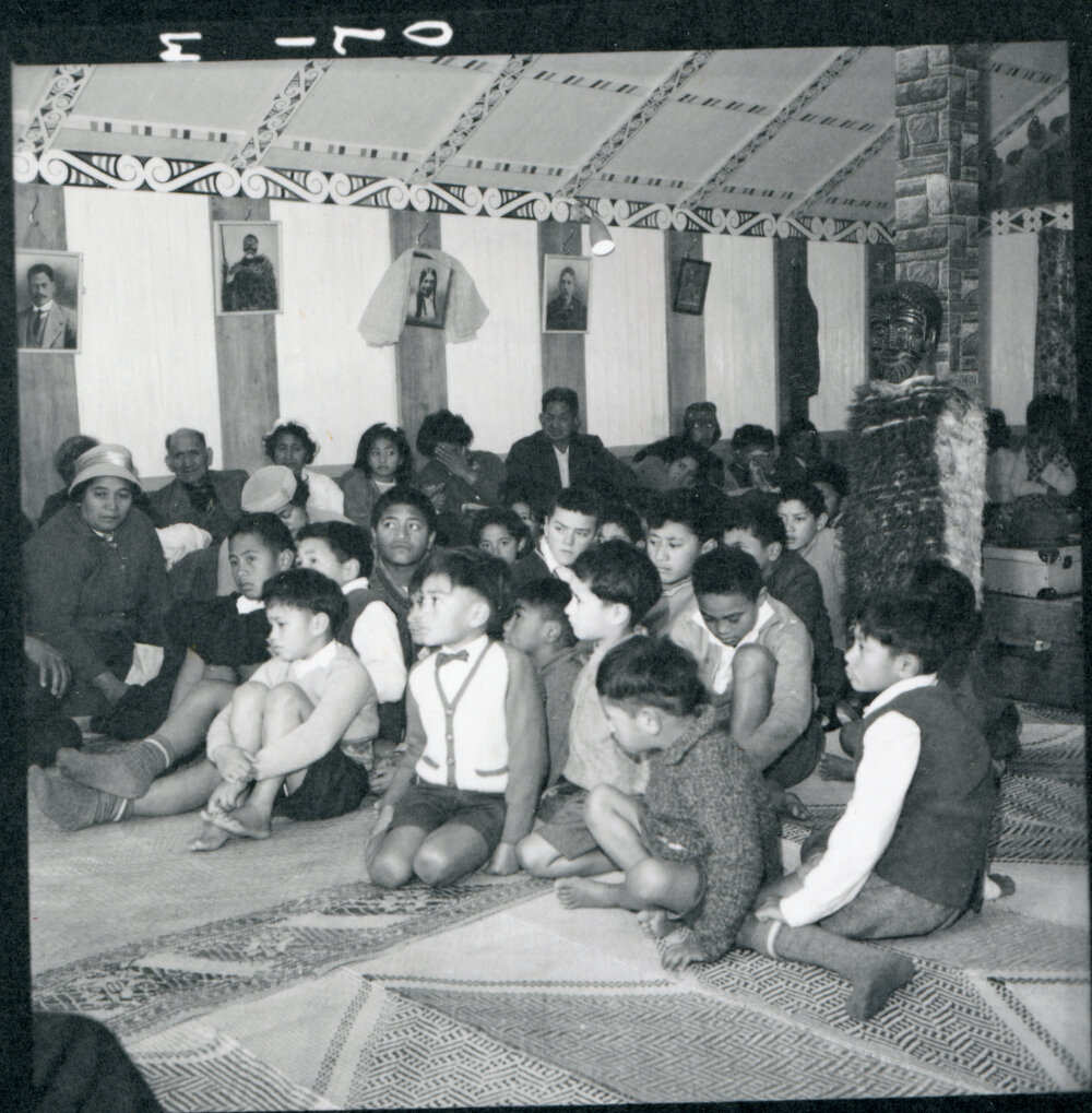 Maori Boys at Church Service