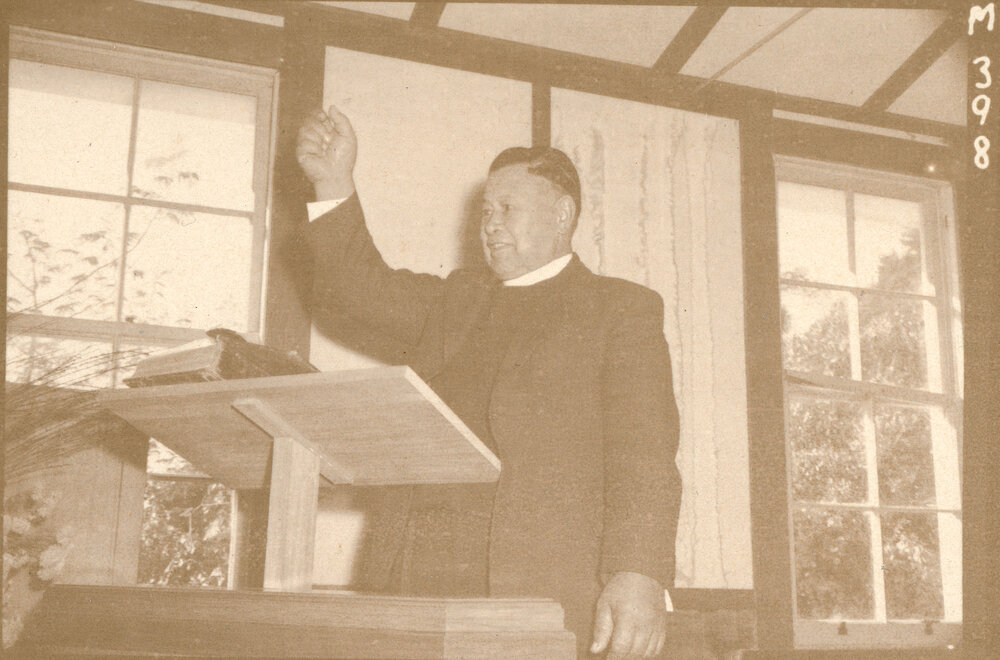 Rev. W. T. Wiremu in Pulpit