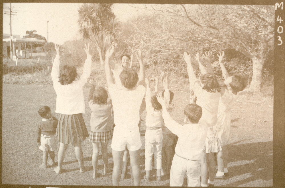 Rev. T. Raston Playing With Children