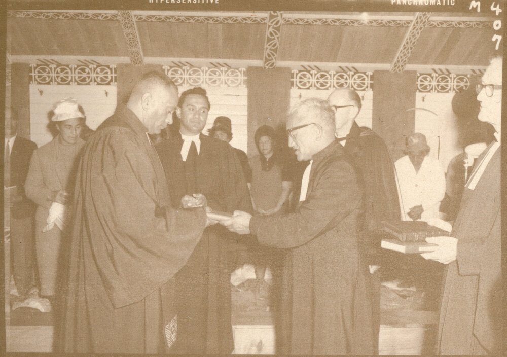 Induction of Rev. C. P. Maitai as Te Aka Puahou Moderator