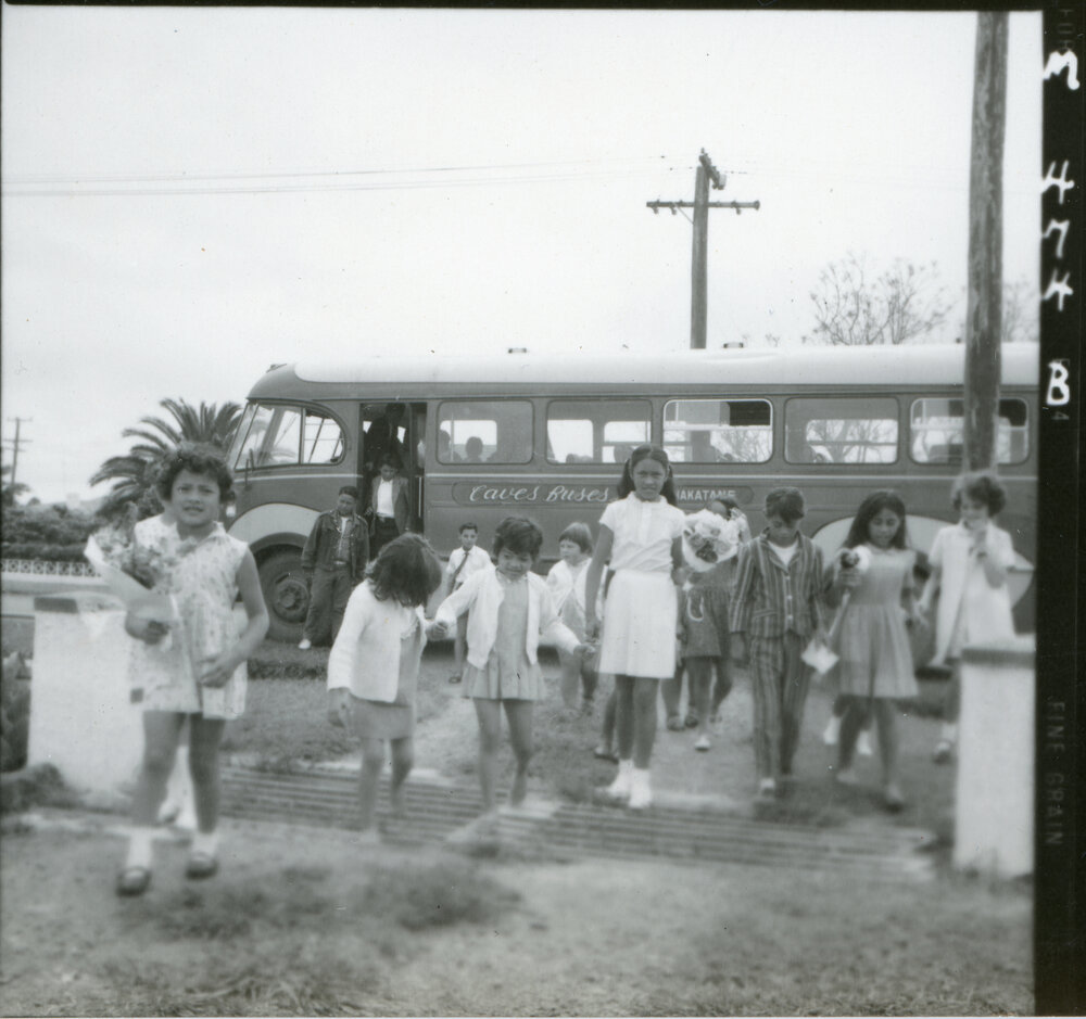 Sunday School Tamariki By School Bus