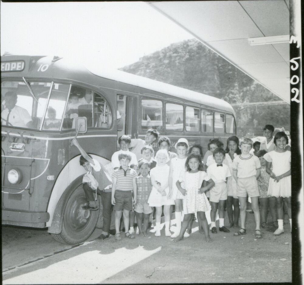 Sunday School Tamariki By School Bus