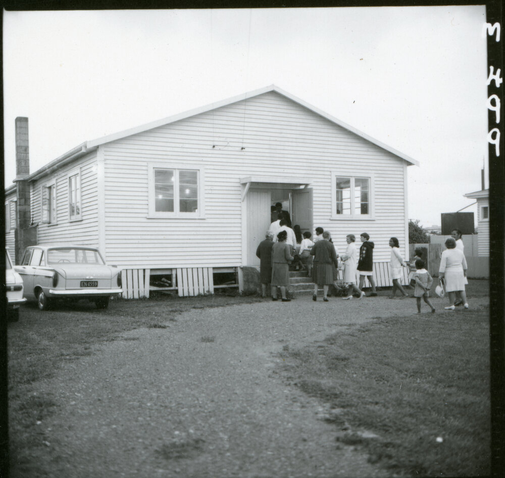 People Entering An Unknown Church