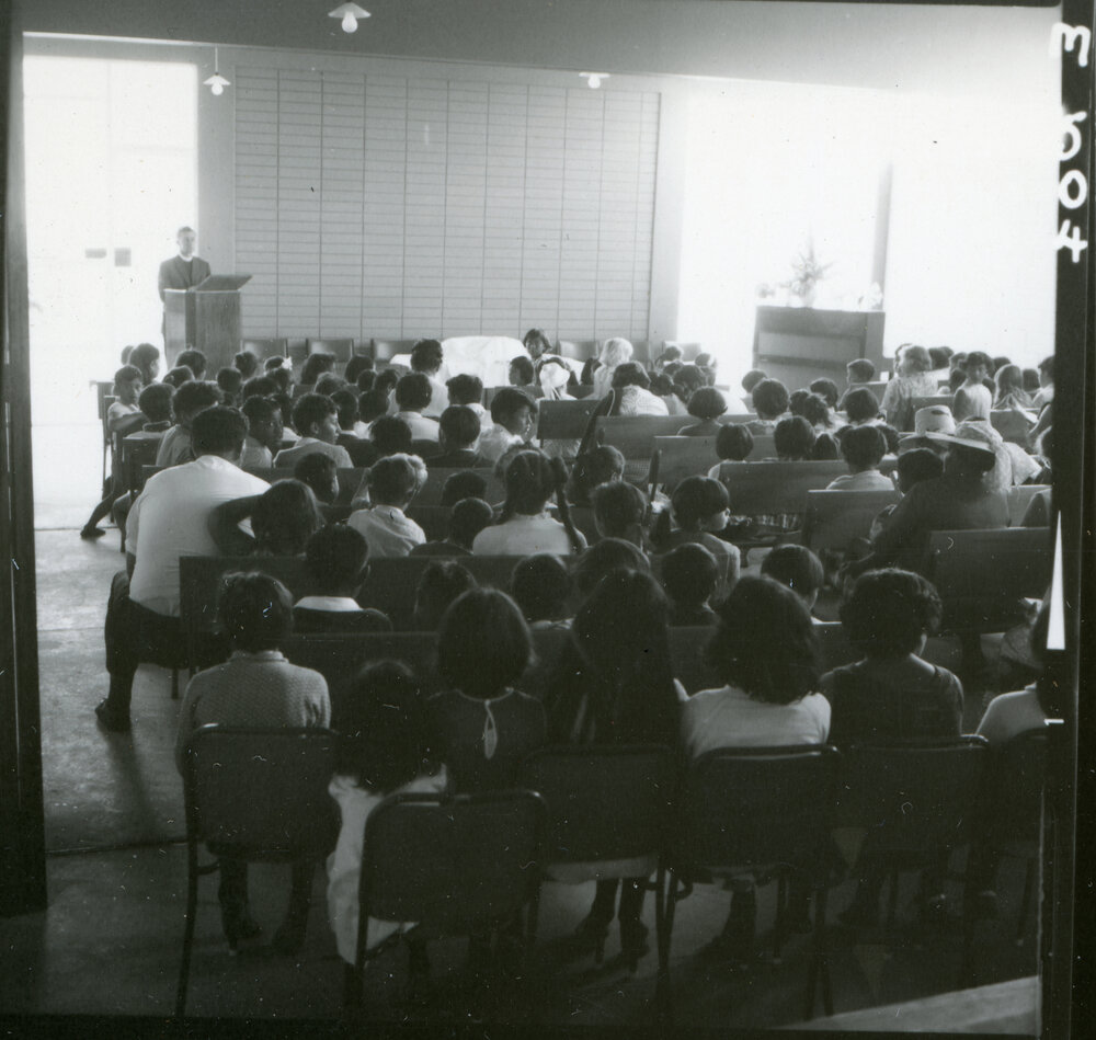 Service in Maori Synod Building