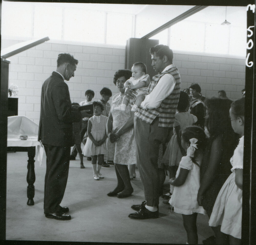 Service in Maori Synod Building