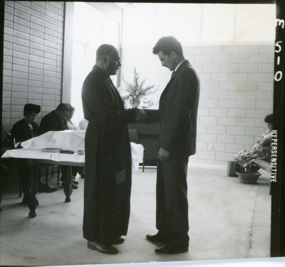 Service in Maori Synod Building