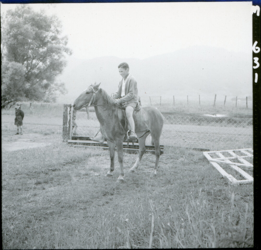 Unknown Boy On Horse
