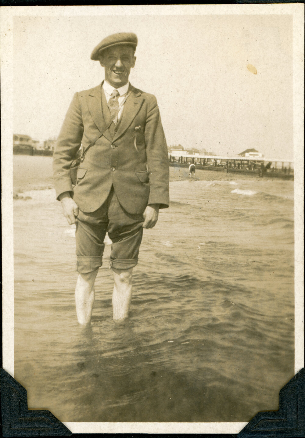 Unknown Man Wading In The Water