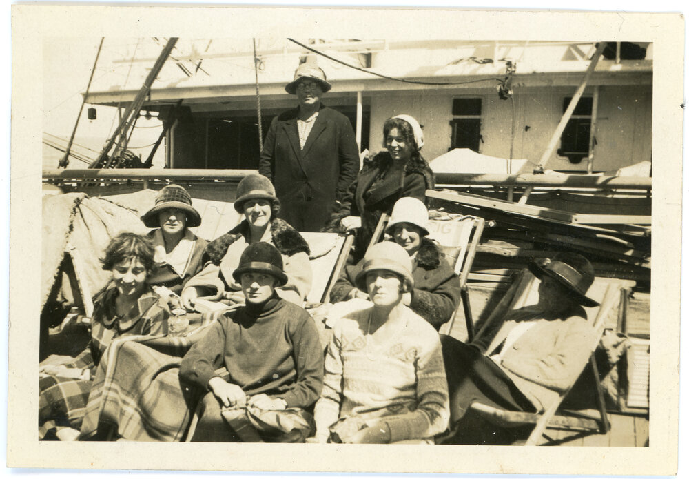 Group On Board A Ship