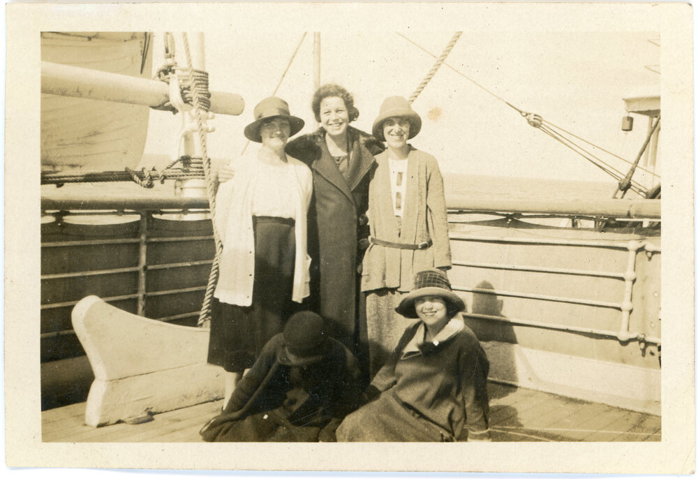 Five Unknown Women On A Ship