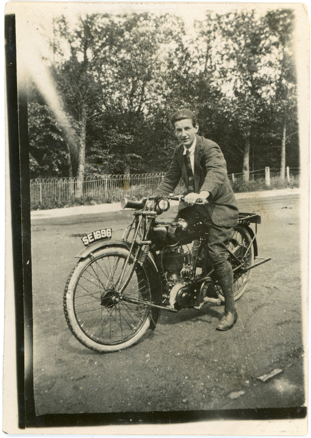 Unknown Man On A Motorcycle