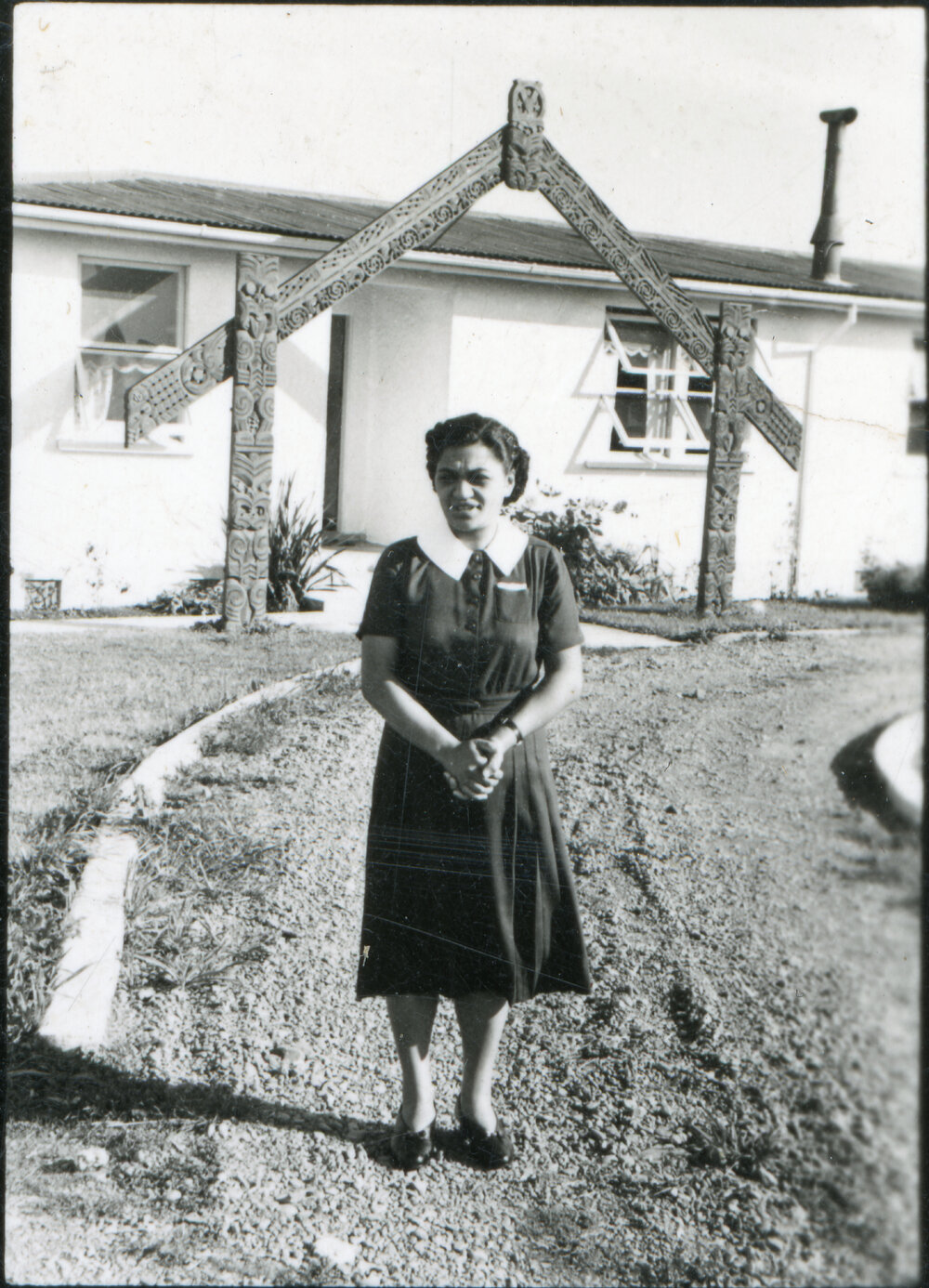 Meri Taka Outside the Māori Theological College