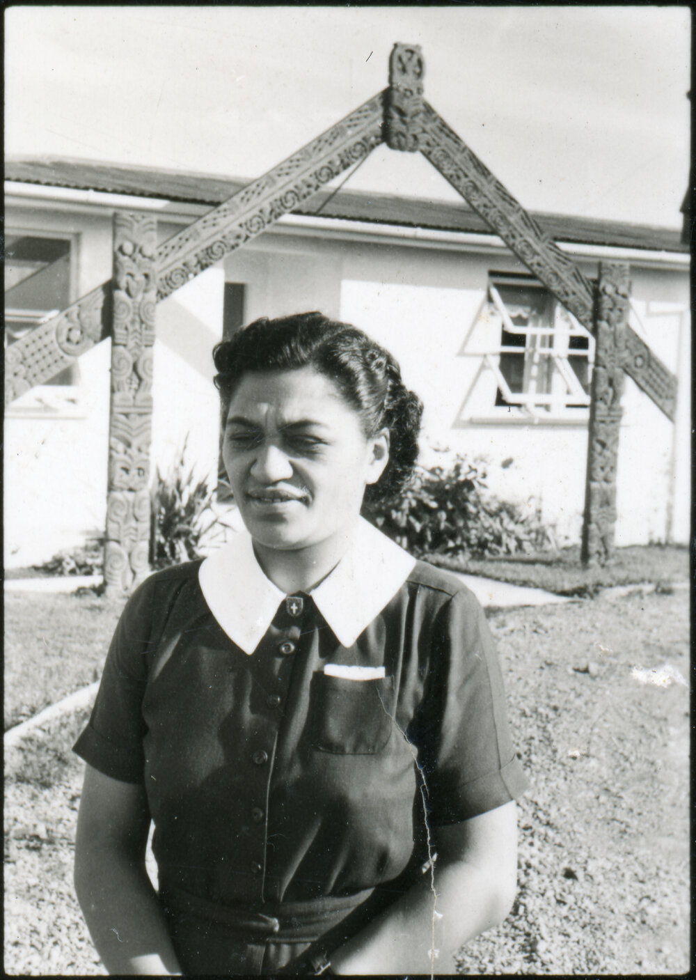 Meri Taka Outside the Māori Theological College