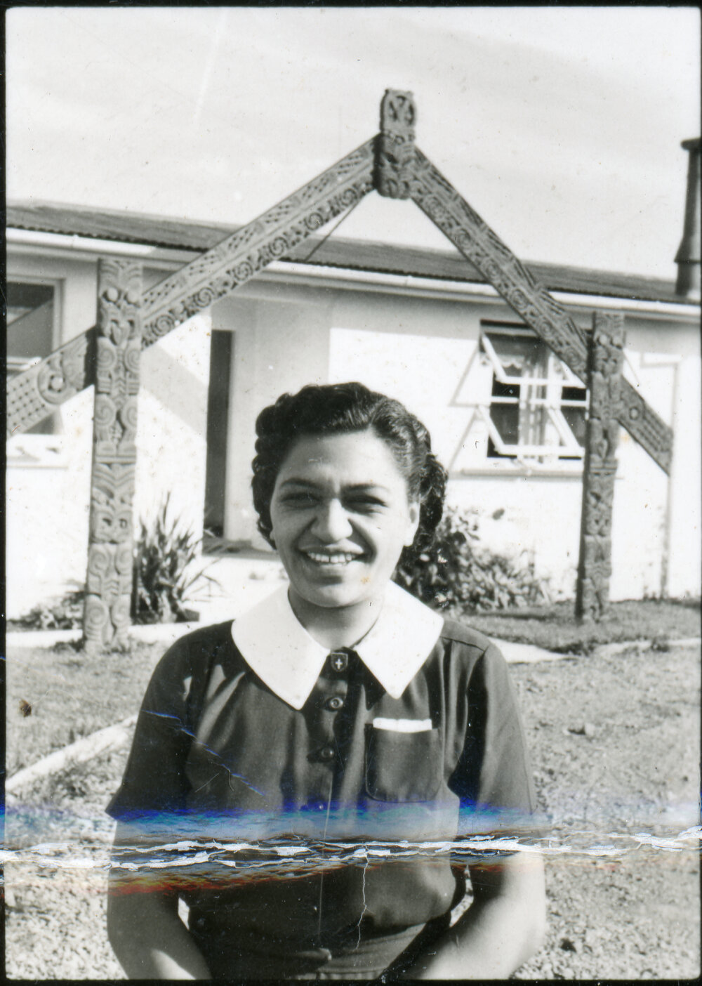 Meri Taka Outside the Māori Theological College