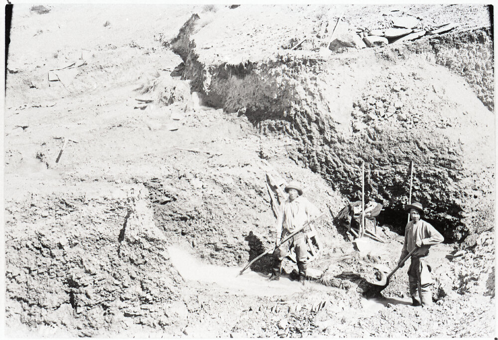 Two Chinese Men At The Gold Mine