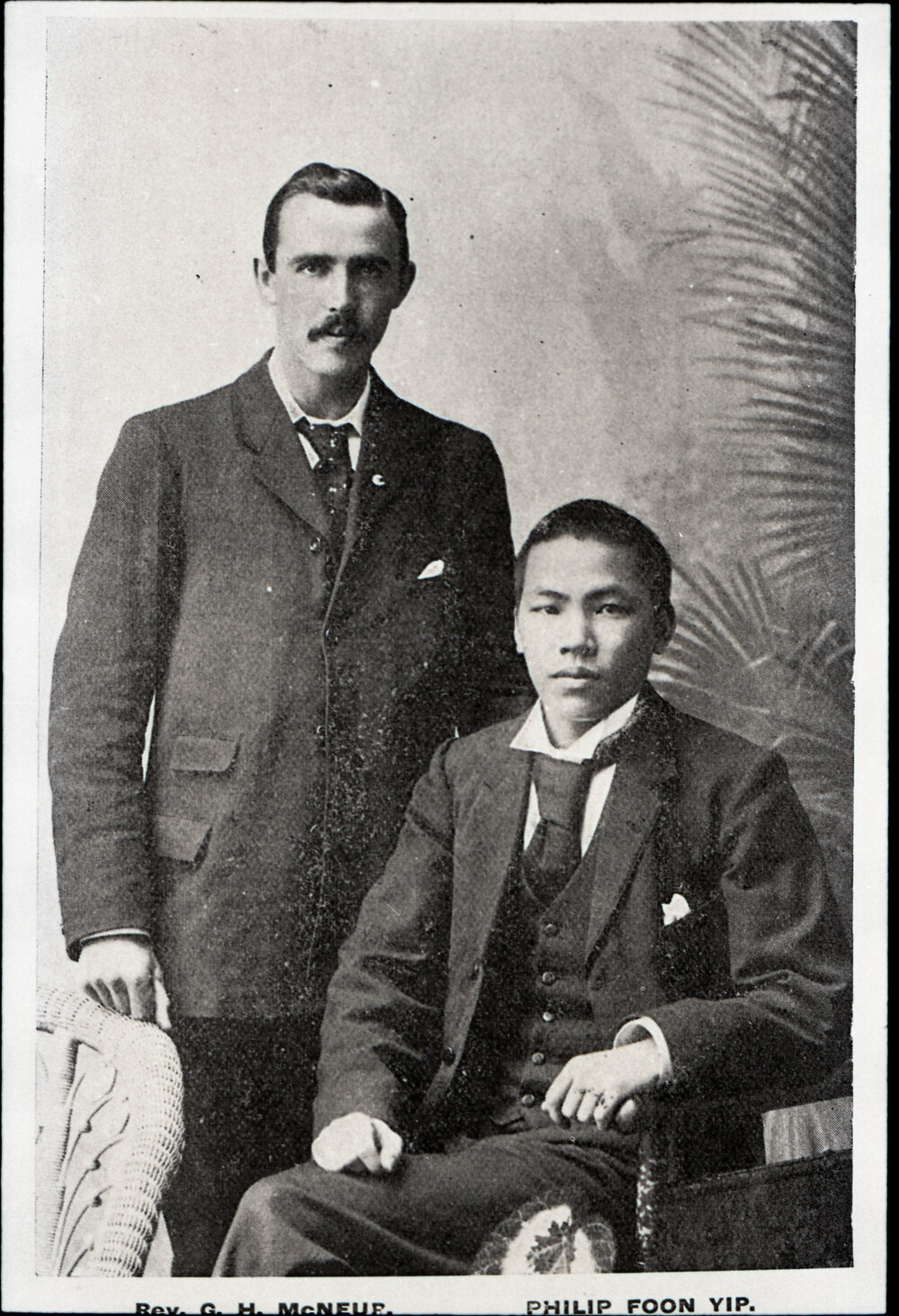 Rev G.H. McNeur and Philip Food Yip