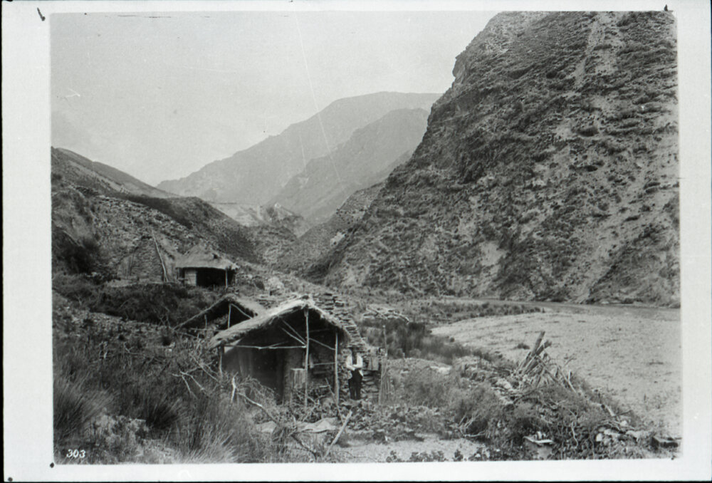 Scenic View of a Chinese Miner Next To His Home