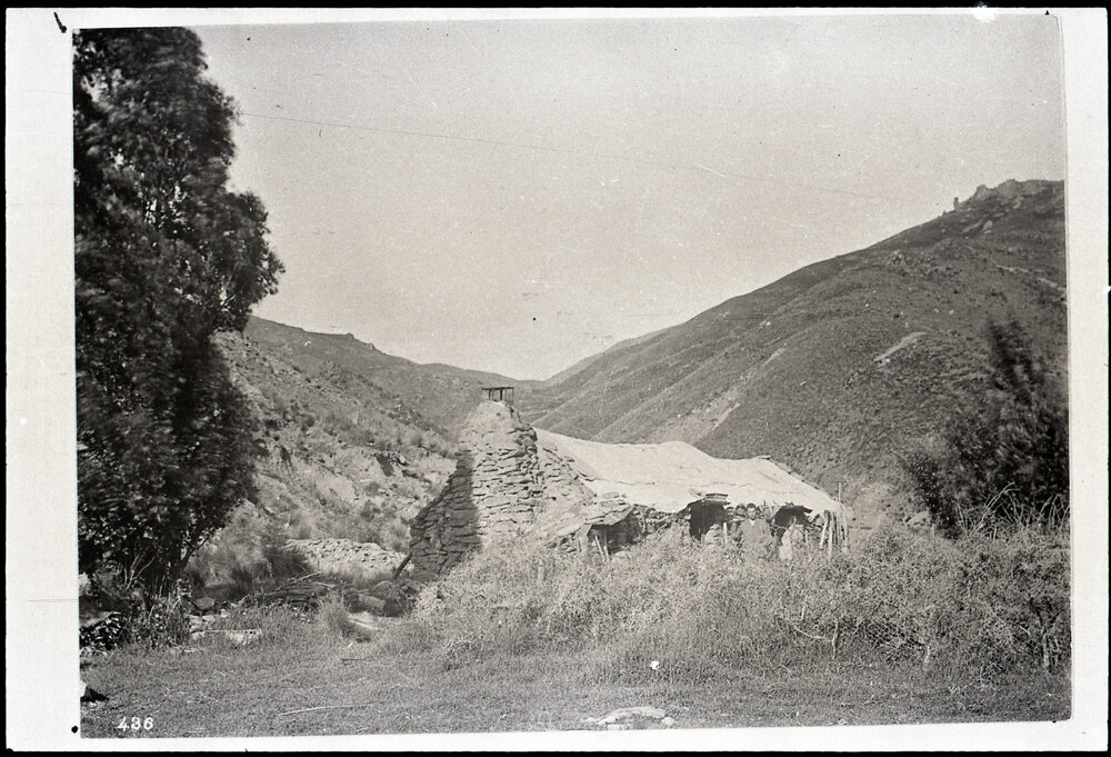 Stone Hut With Canvas Roof